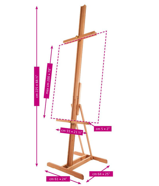 Mabef M/25 Lyre Easel - theartshop.com.au