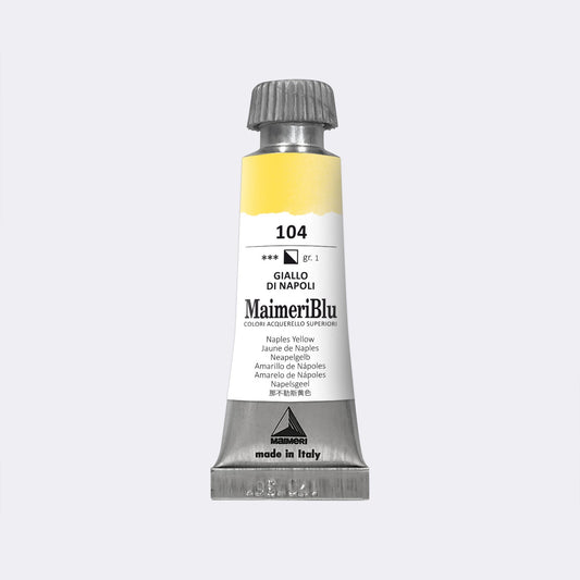 Maimeri Blu W/C 12ml 104 Naples Yellow - theartshop.com.au