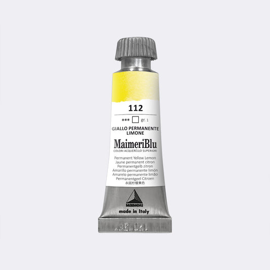 Maimeri Blu W/C 12ml 112 Permanent Yellow Lemon - theartshop.com.au