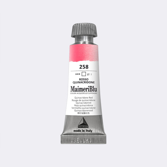 Maimeri Blu W/C 12ml 258 Quinacridone Red - theartshop.com.au