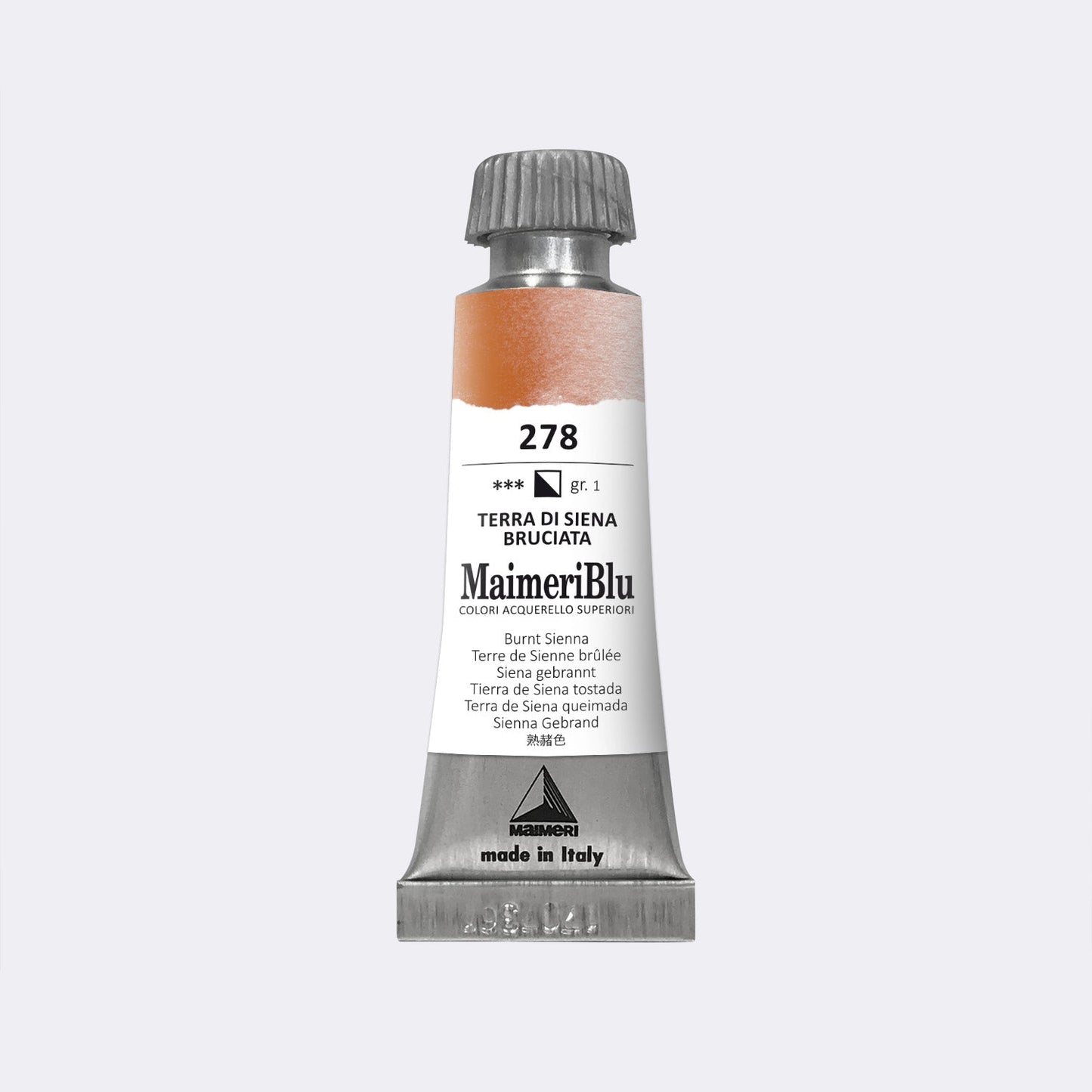 Maimeri Blu W/C 12ml 278 Burnt Sienna - theartshop.com.au