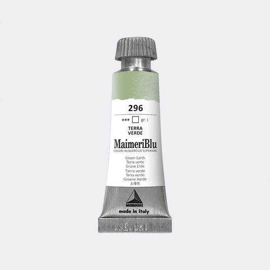 Maimeri Blu W/C 12ml 296 Green Earth - theartshop.com.au