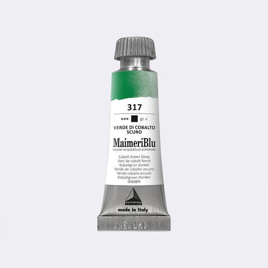 Maimeri Blu W/C 12ml 317 Cobalt Green Deep - theartshop.com.au