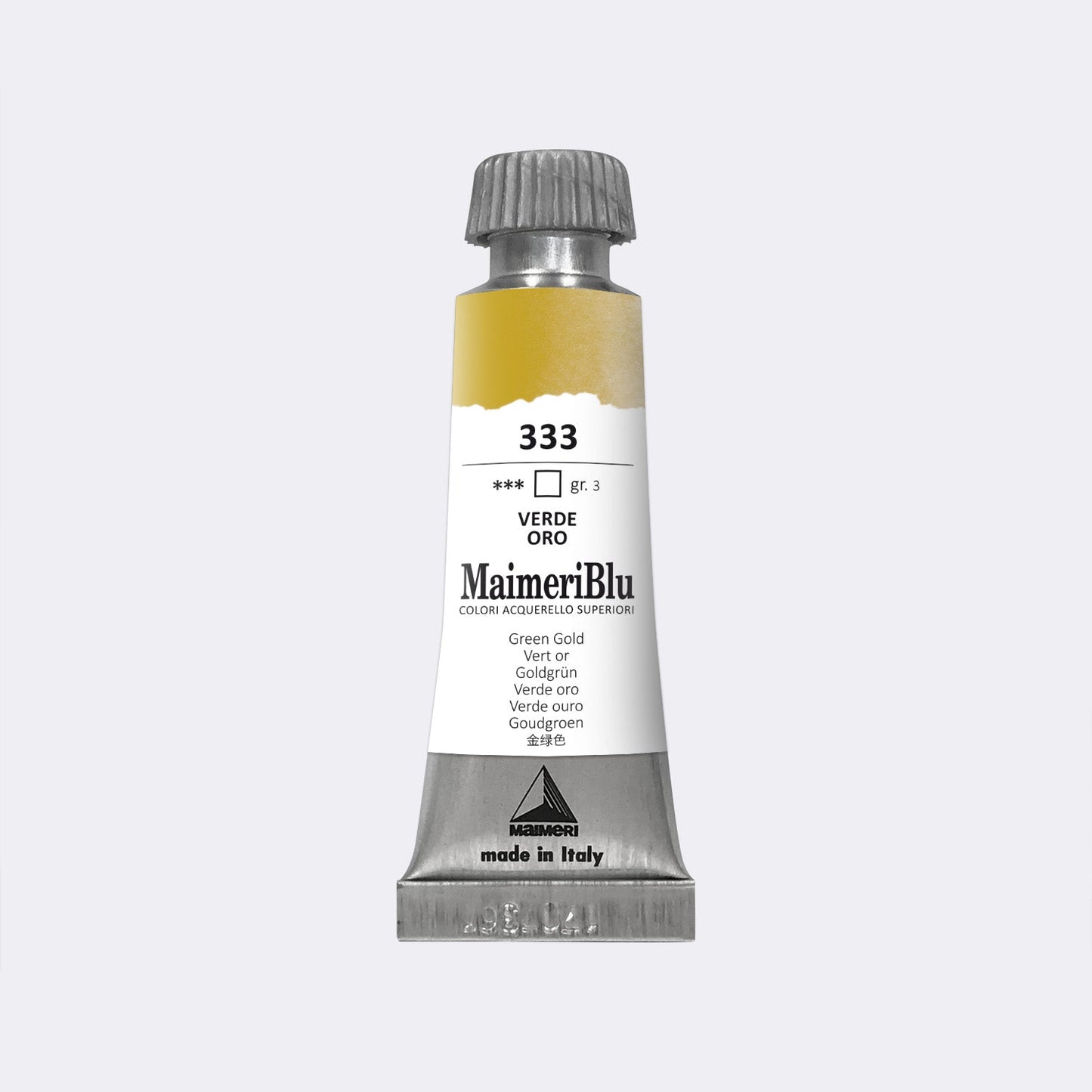 Maimeri Blu W/C 12ml 333 Green Gold - theartshop.com.au