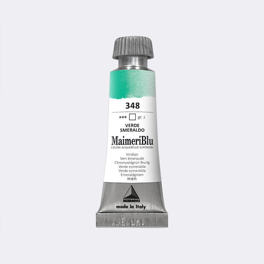 Maimeri Blu W/C 12ml 348 Viridian - theartshop.com.au