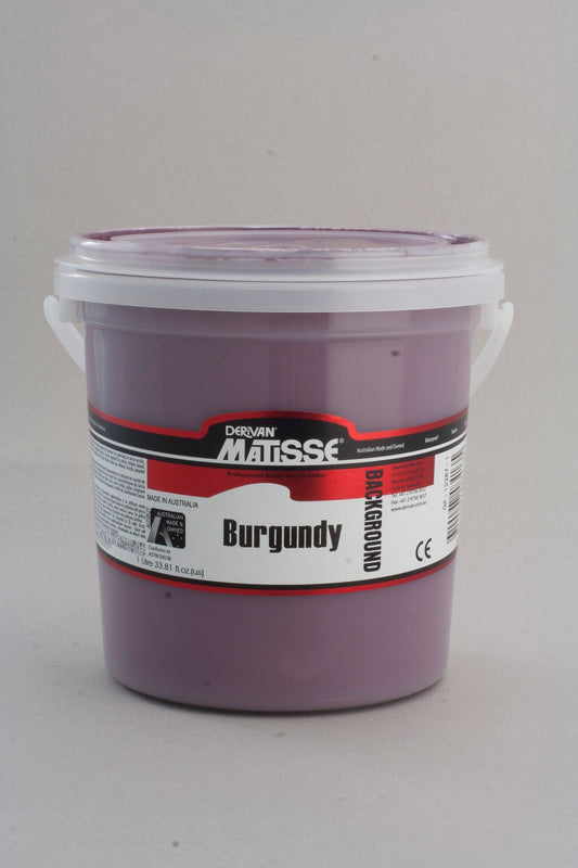 Matisse Background 1 Litre Burgundy - theartshop.com.au
