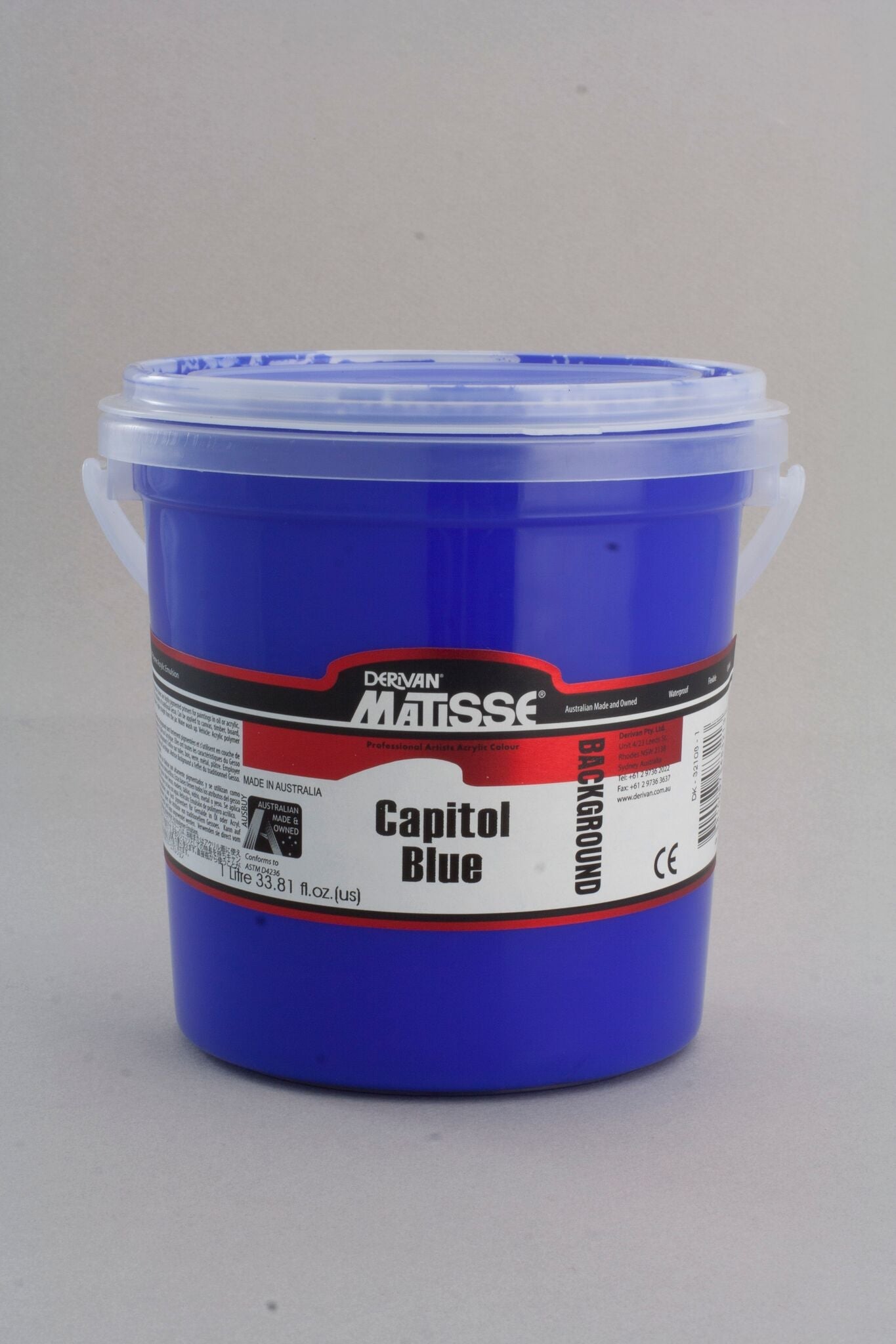 Matisse Background 1 Litre Capitol Blue - theartshop.com.au