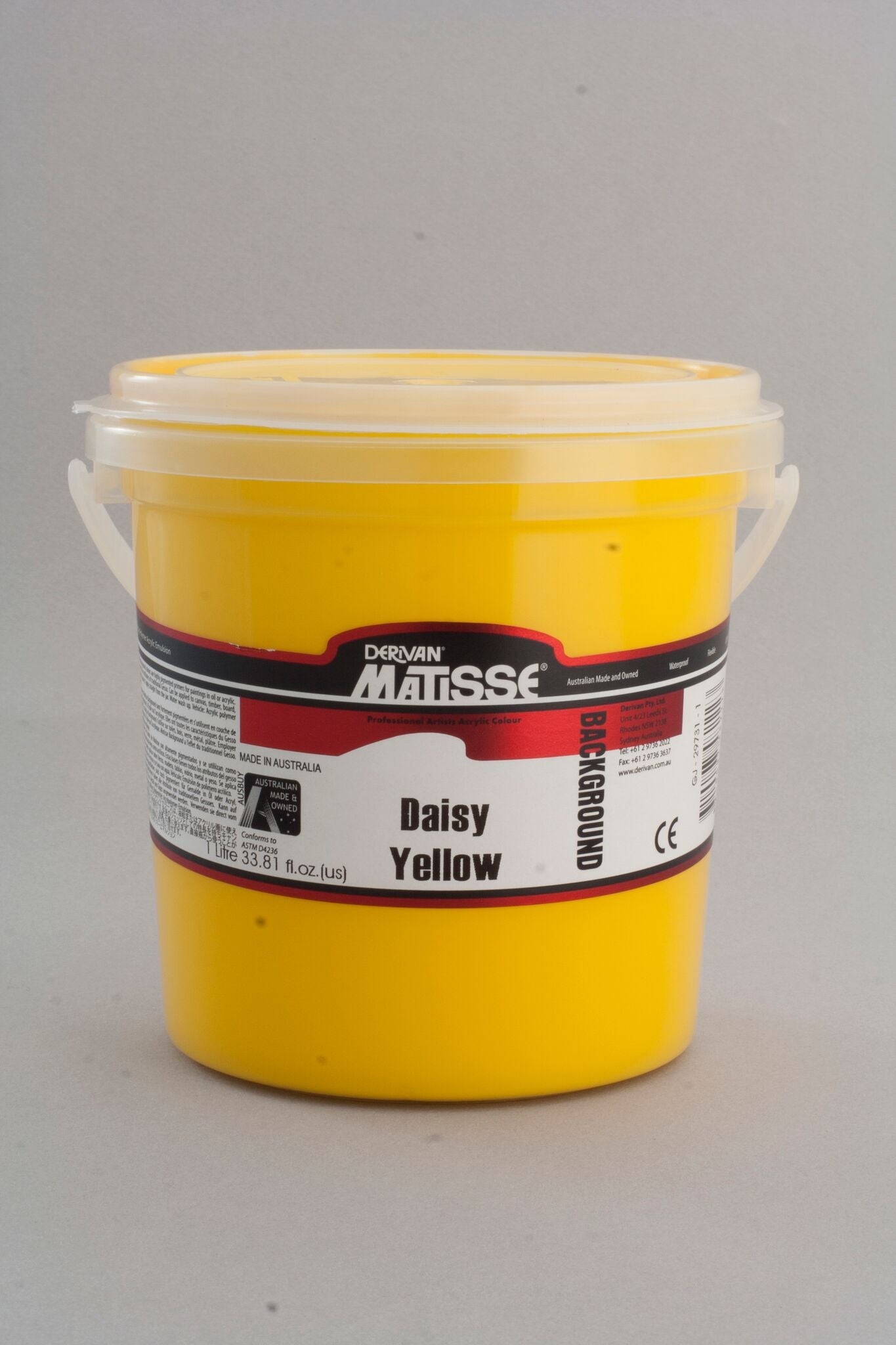 Matisse Background 1 Litre Daisy Yellow - theartshop.com.au