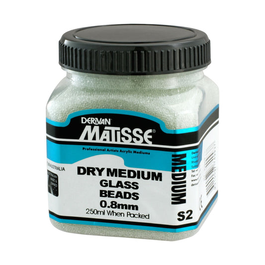 Matisse Dry Medium 250ml Glass Beads 0.8mm - theartshop.com.au