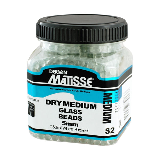 Matisse Dry Medium 250ml Glass Beads 5mm - theartshop.com.au