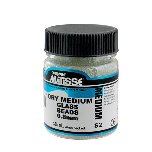 Matisse Dry Medium 40ml Glass Beads 0.8mm - theartshop.com.au