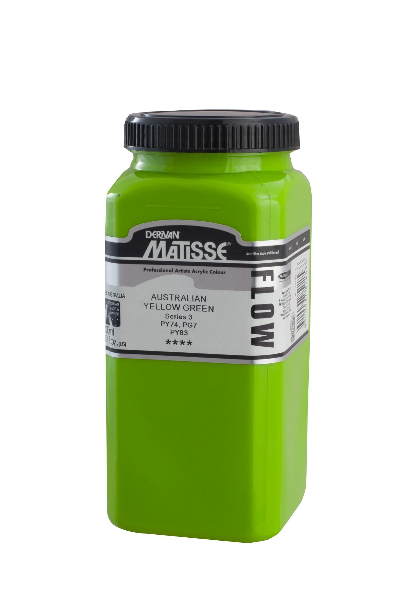 Matisse Flow 500ml Australian Yellow Green - theartshop.com.au
