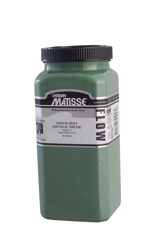 Matisse Flow 500ml Green Grey (Antique Green) - theartshop.com.au
