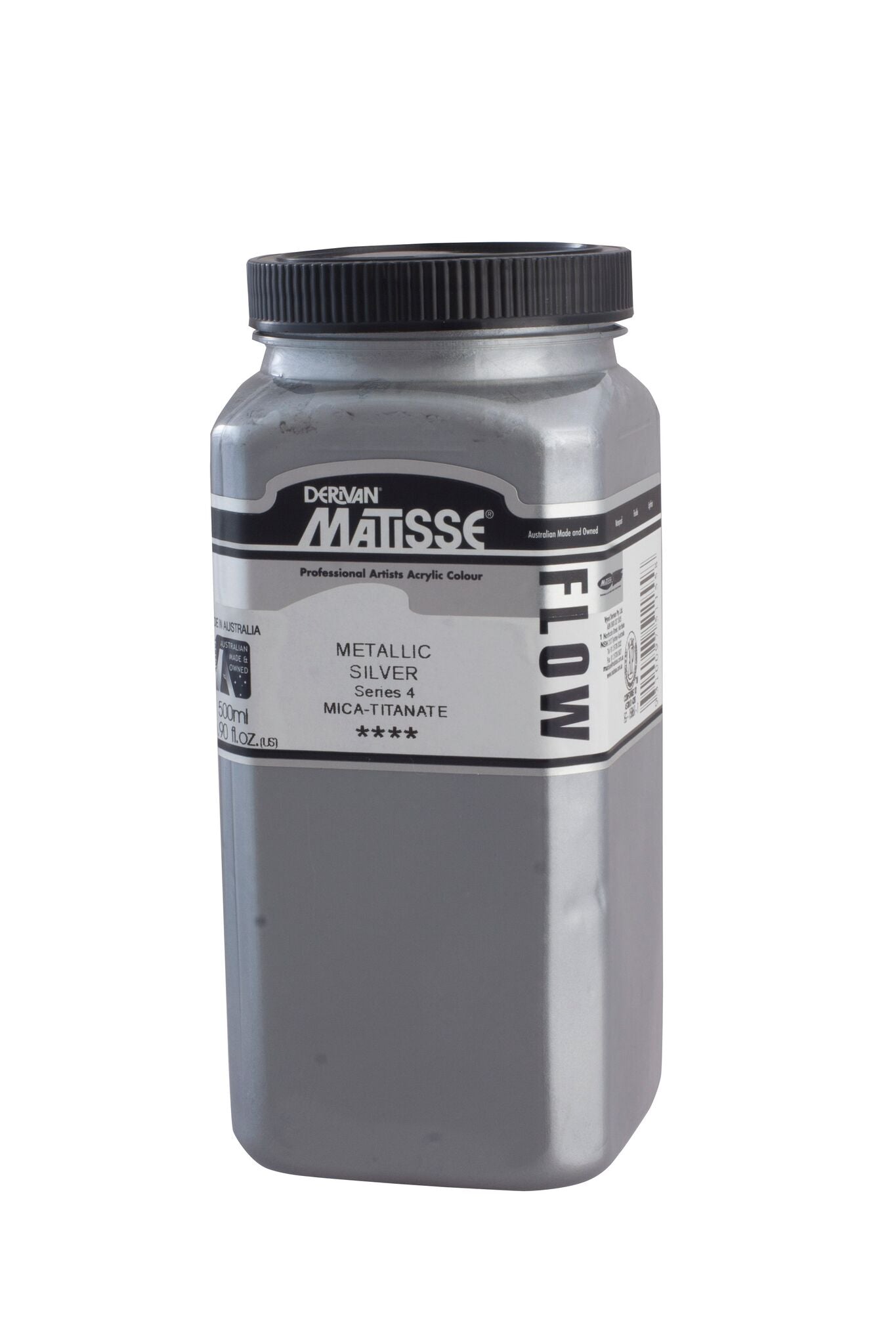 Matisse Flow 500ml Metallic Silver - theartshop.com.au