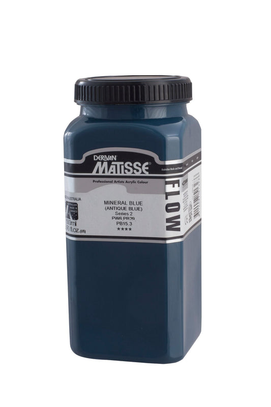 Matisse Flow 500ml Mineral Blue (Antique Blue) - theartshop.com.au