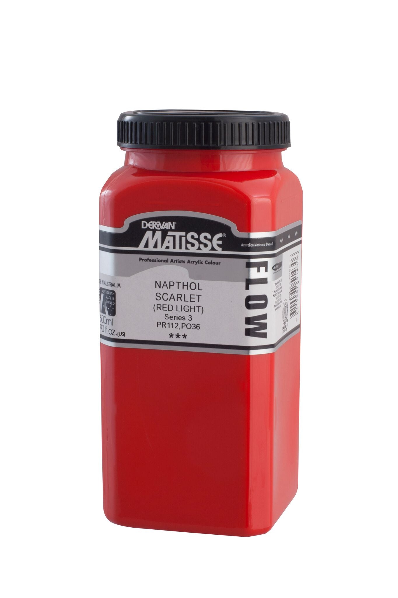 Matisse Flow 500ml Napthol Scarlet - theartshop.com.au