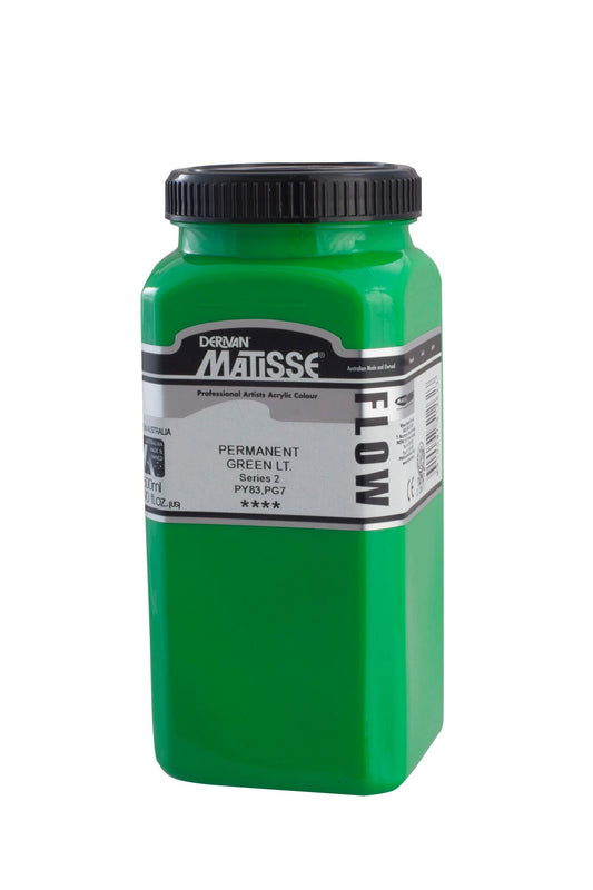 Matisse Flow 500ml Permanent Green Light - theartshop.com.au