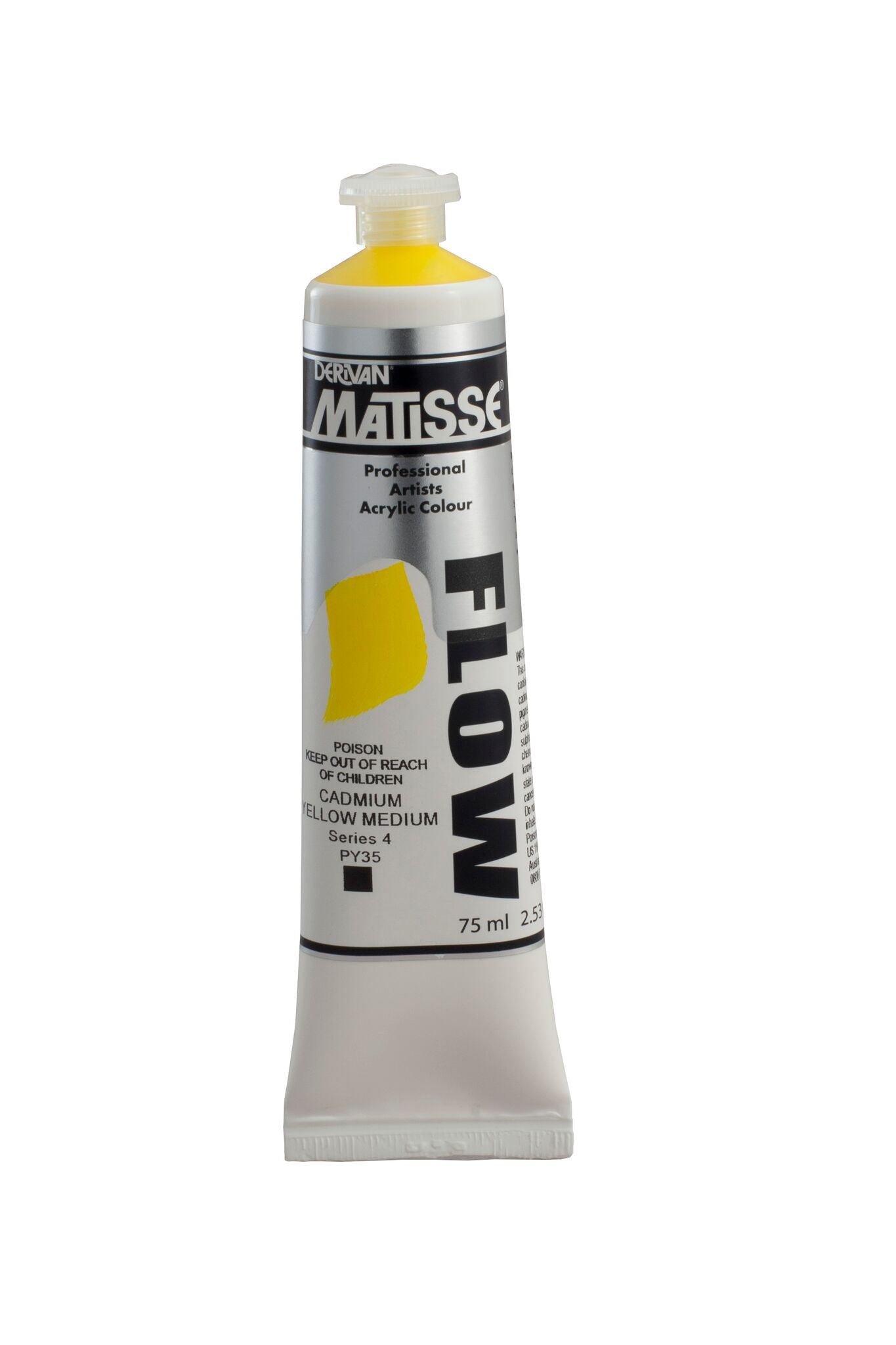 Matisse Flow 75ml Cadmium Yellow Medium - theartshop.com.au