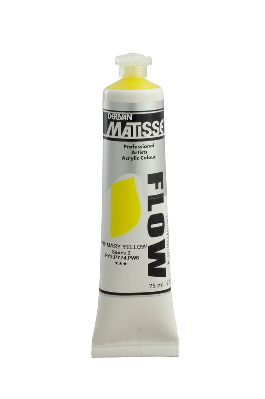 Matisse Flow 75ml Primary Yellow - theartshop.com.au