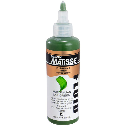 Matisse Fluid 135ml Australian Sap Green - theartshop.com.au