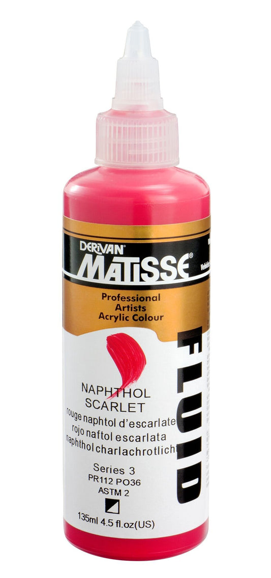 Matisse Fluid 135ml Napthol Scarlet - theartshop.com.au
