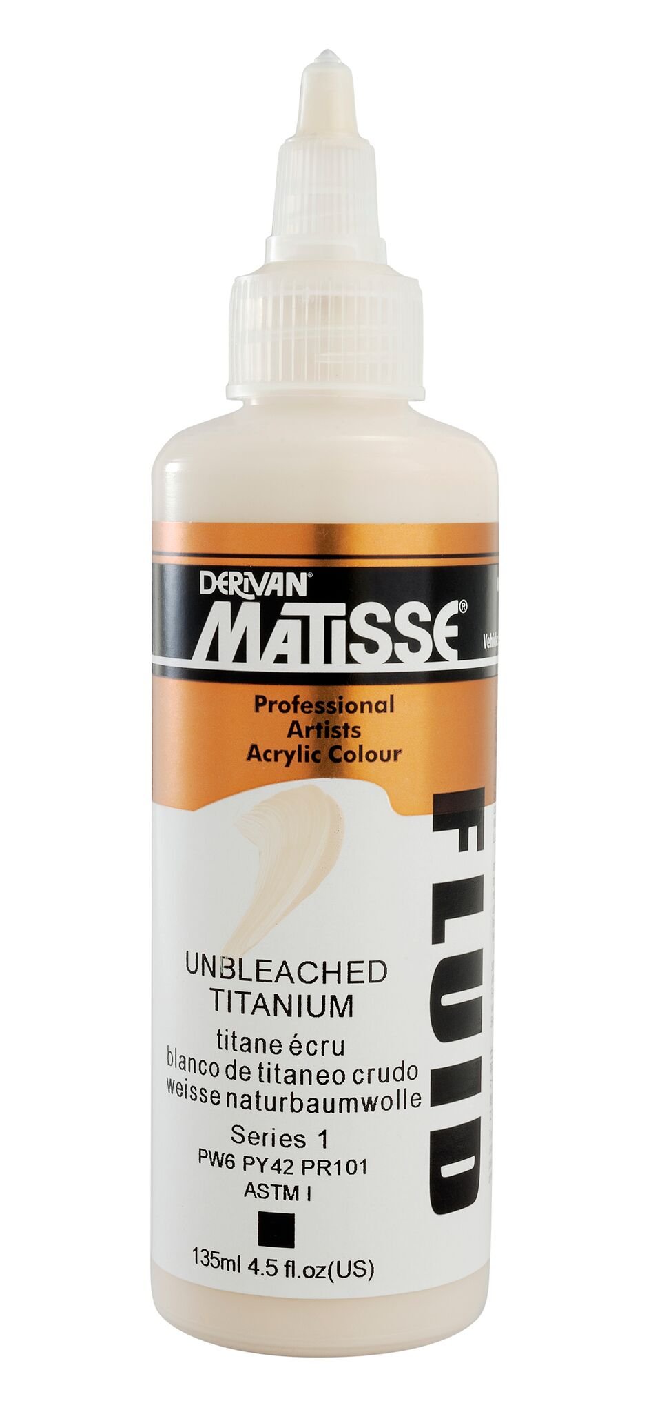 Matisse Fluid 135ml Unbleached Titanium - theartshop.com.au