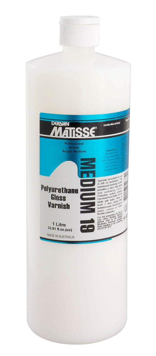 Matisse Poly U Gloss Varnish 1 Litre - theartshop.com.au