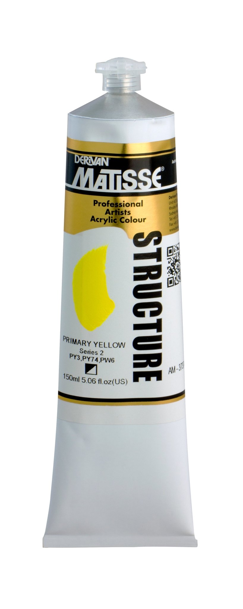 Matisse Structure 150ml Primary Yellow - theartshop.com.au