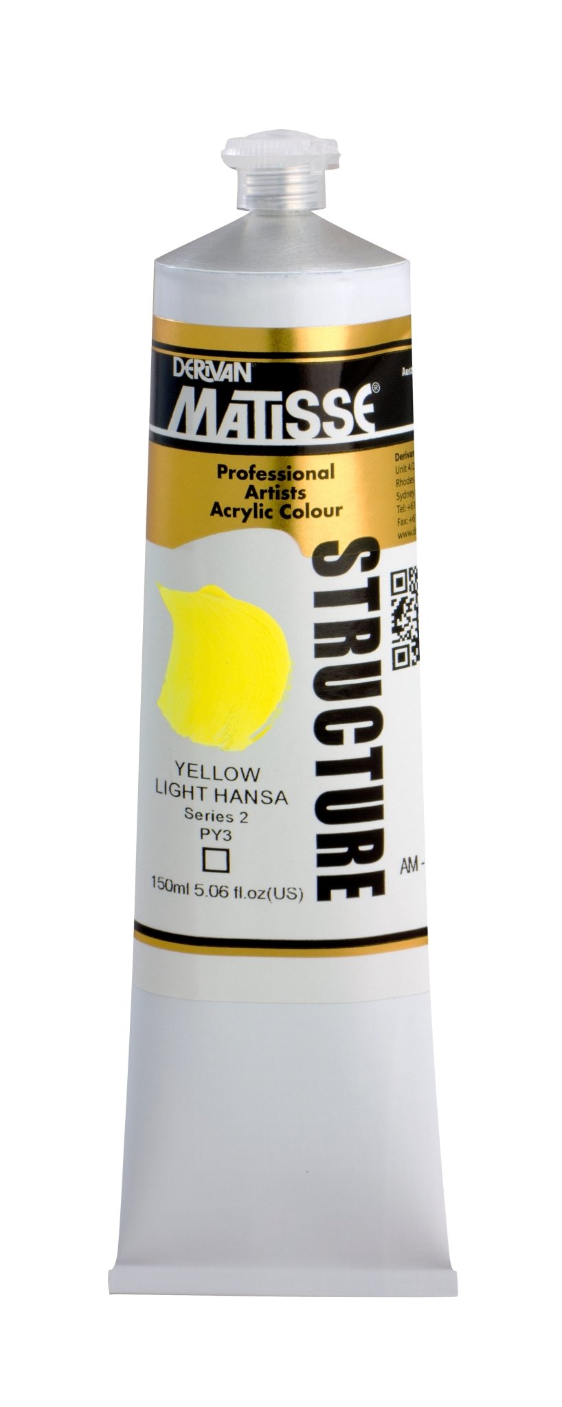 Matisse Structure 150ml Yellow Light Hansa - theartshop.com.au