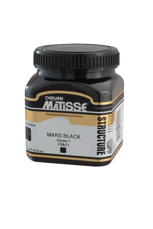 Matisse Structure 250ml Mars Black - theartshop.com.au