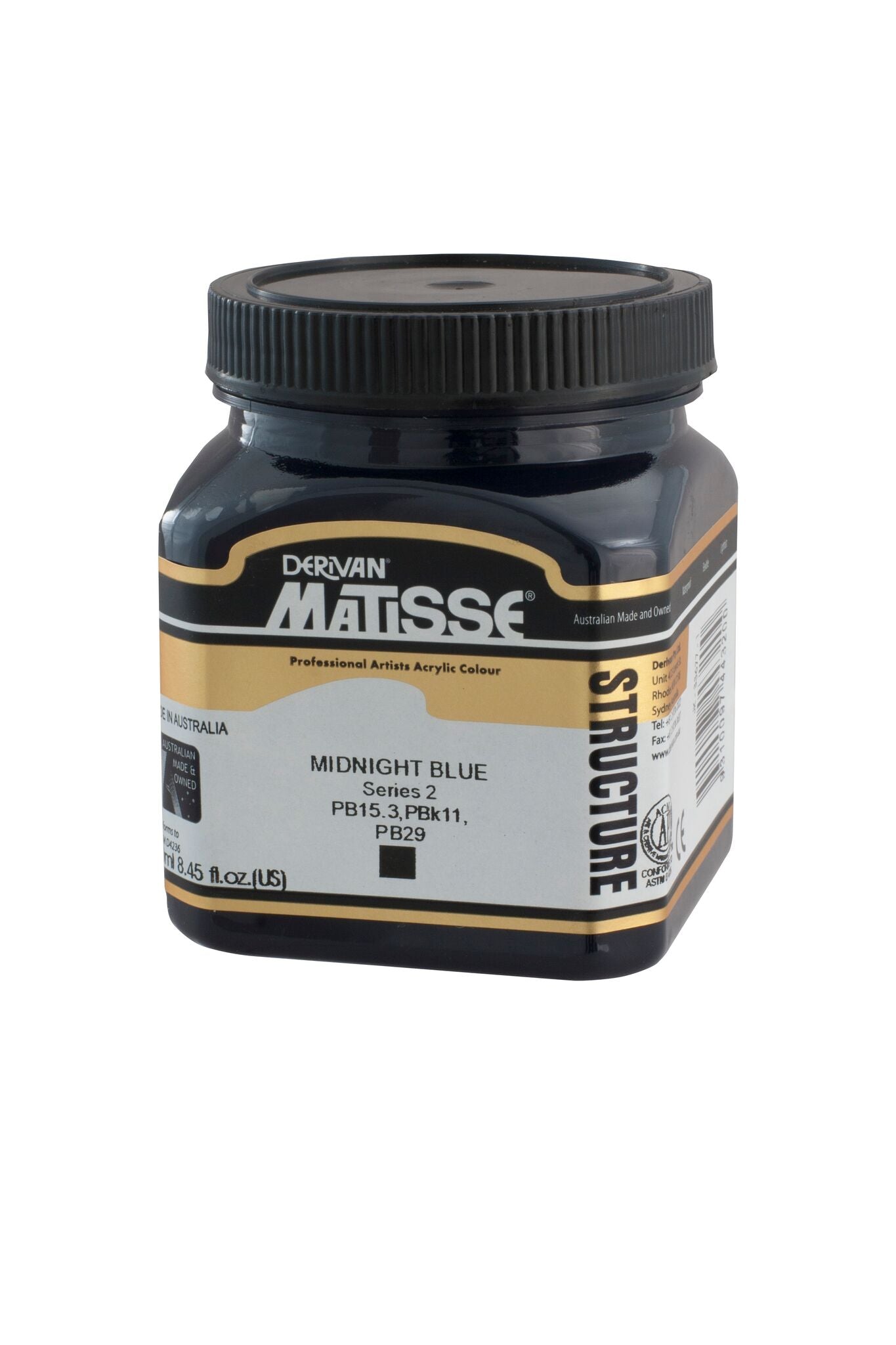 Matisse Structure 250ml Midnight Blue - theartshop.com.au