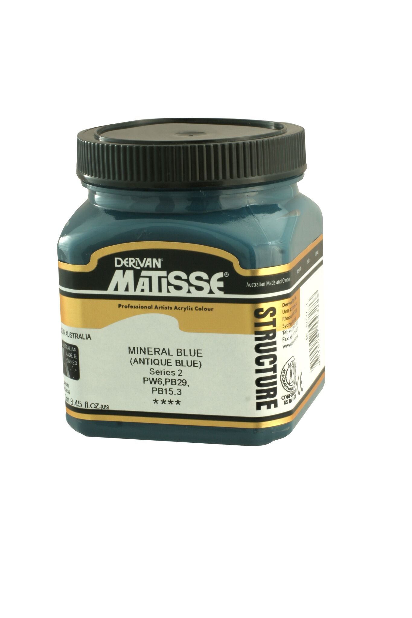 Matisse Structure 250ml Mineral Blue (Antique Blue) - theartshop.com.au