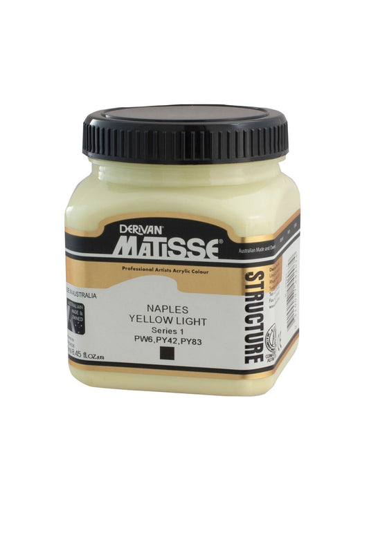 Matisse Structure 250ml Naples Yellow Light - theartshop.com.au