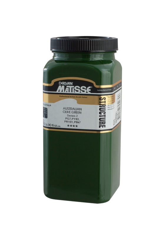 Matisse Structure 500ml Australian Olive Green - theartshop.com.au