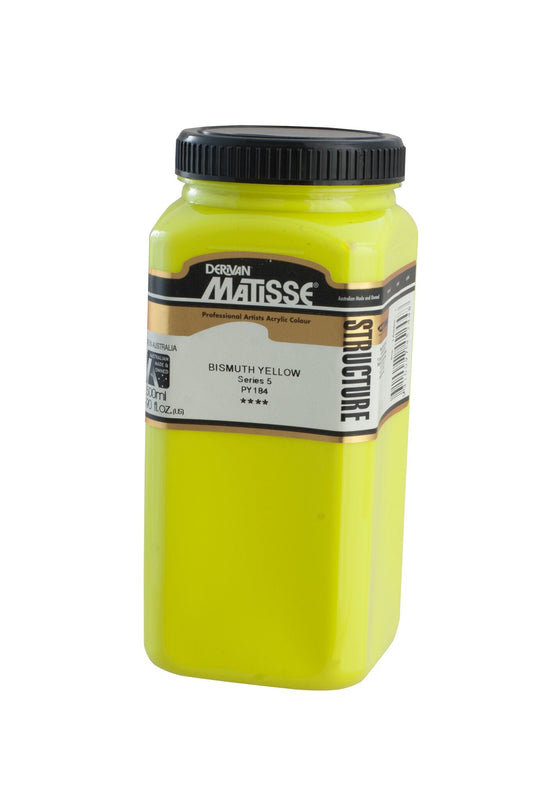 Matisse Structure 500ml Bismuth Yellow - theartshop.com.au