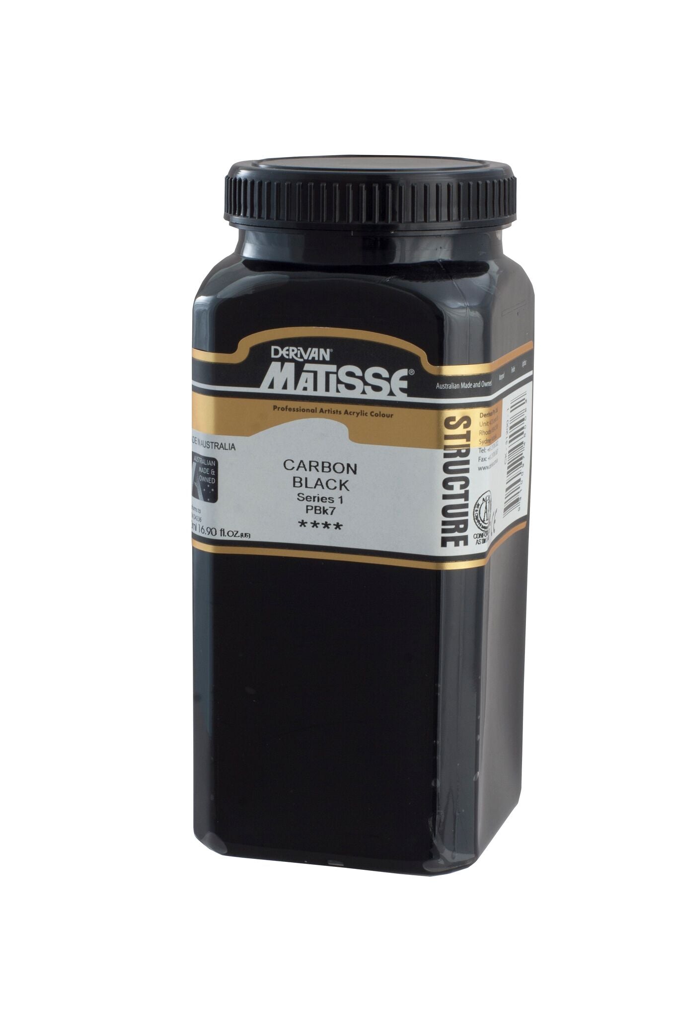 Matisse Structure 500ml Carbon Black - theartshop.com.au