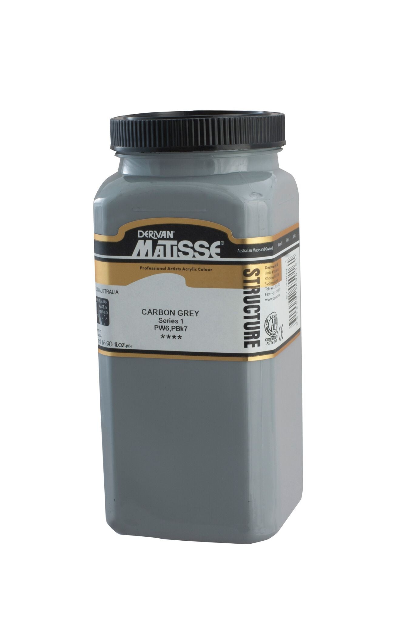 Matisse Structure 500ml Carbon Grey - theartshop.com.au