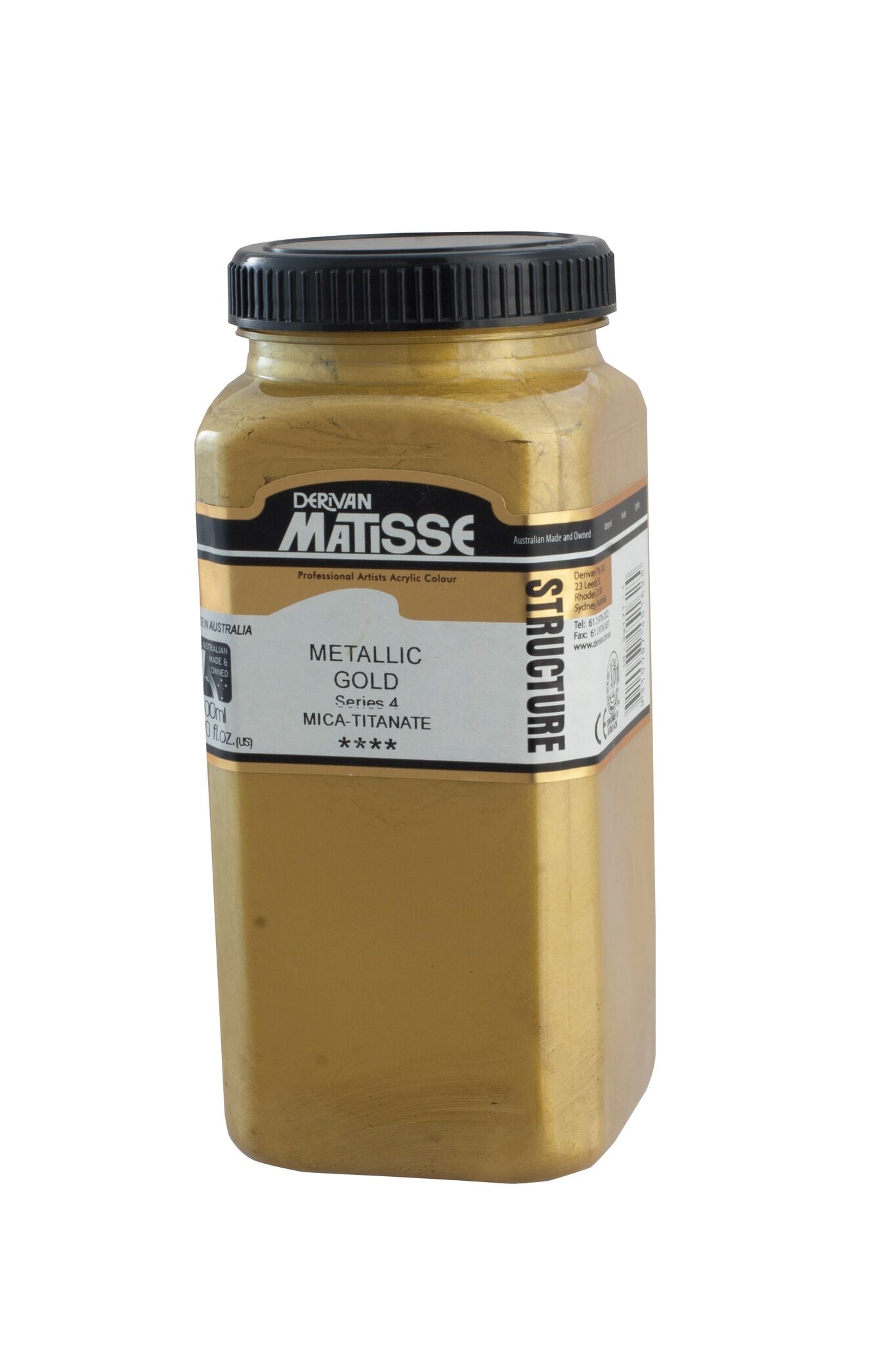 Matisse Structure 500ml Metallic Gold - theartshop.com.au