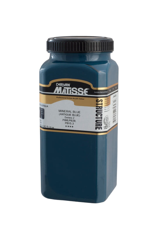 Matisse Structure 500ml Mineral Blue (Antique Blue) - theartshop.com.au
