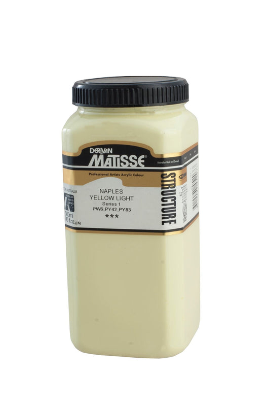 Matisse Structure 500ml Naples Yellow Light - theartshop.com.au