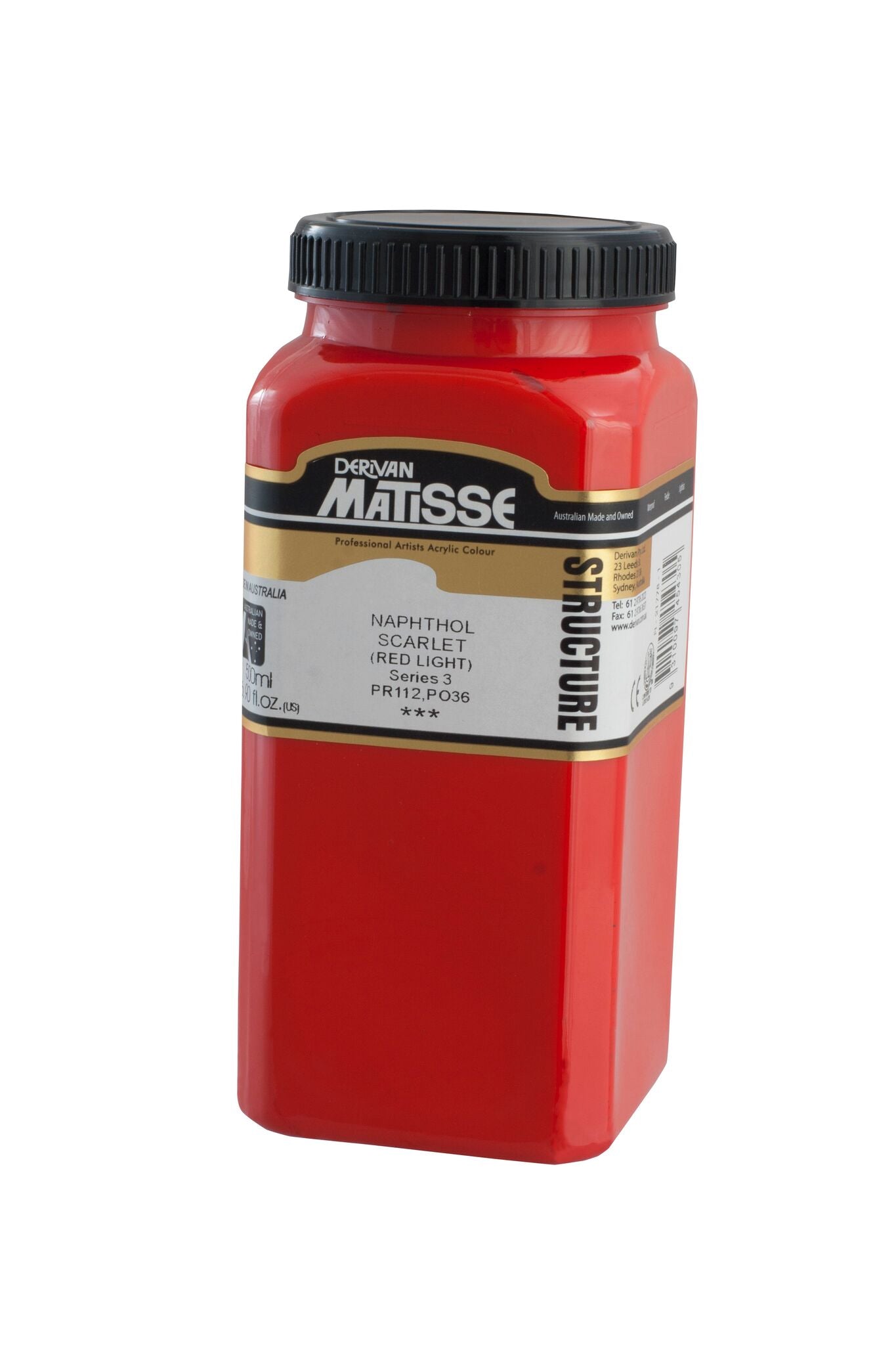 Matisse Structure 500ml Napthol Scarlet (Red Light) - theartshop.com.au