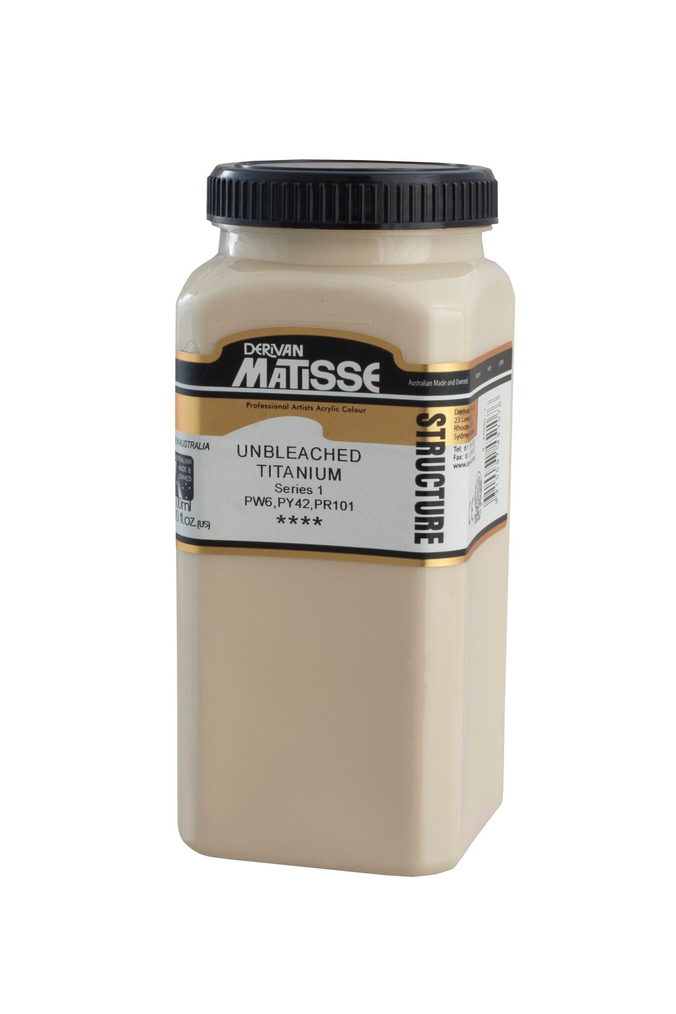 Matisse Structure 500ml Unbleached Titanium - theartshop.com.au