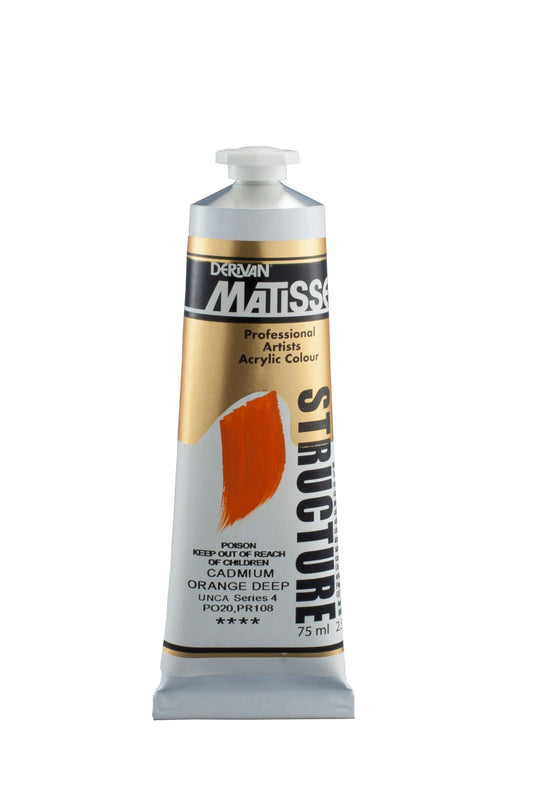 Matisse Structure 75ml Cadmium Orange Deep - theartshop.com.au