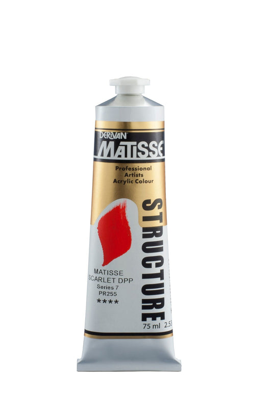 Matisse Structure 75ml Matisse Scarlet Deep - theartshop.com.au