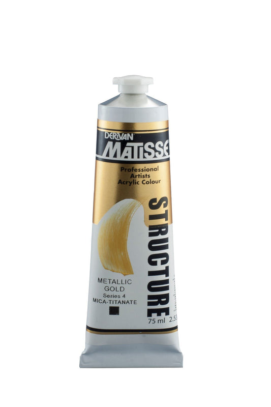 Matisse Structure 75ml Metallic Gold - theartshop.com.au