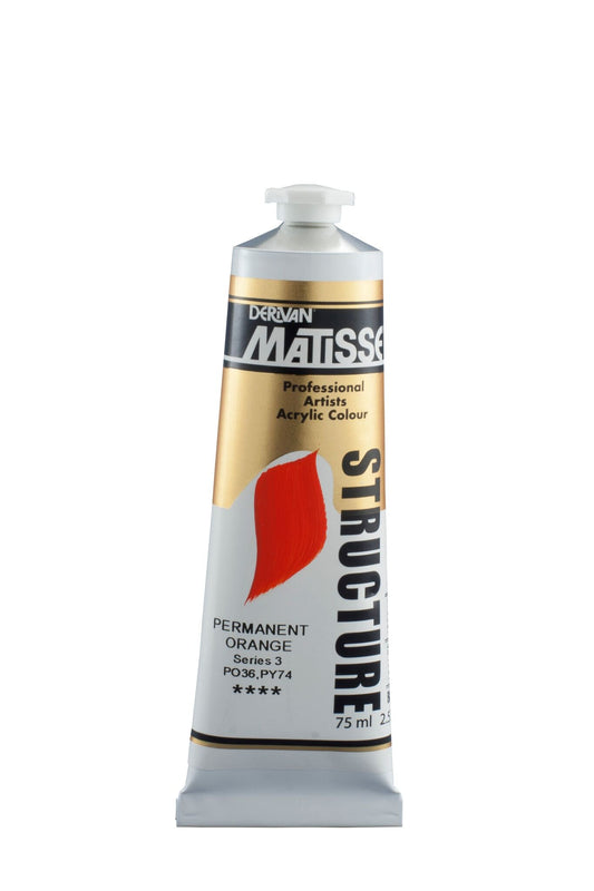 Matisse Structure 75ml Permanent Orange - theartshop.com.au