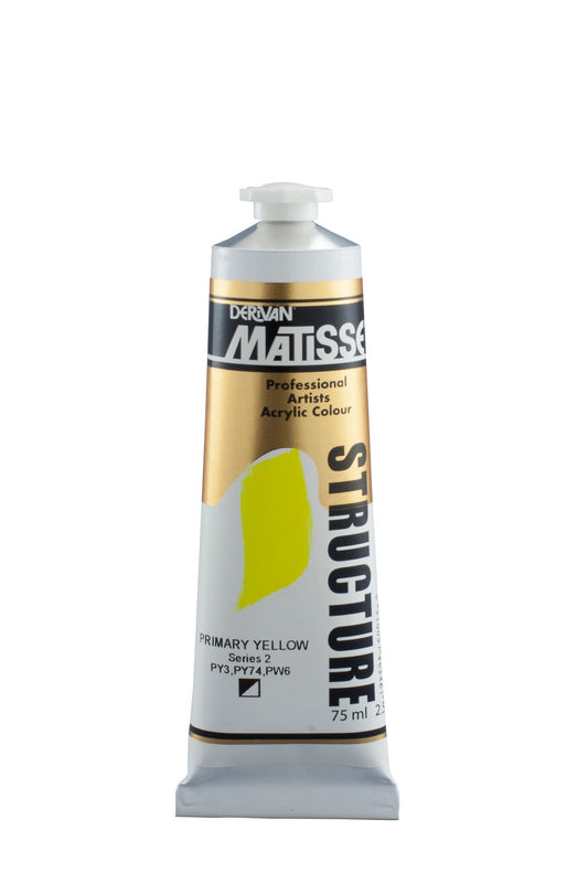 Matisse Structure 75ml Primary Yellow - theartshop.com.au