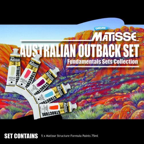 Matisse Structure Australian Outback Set 5 x 75ml - theartshop.com.au