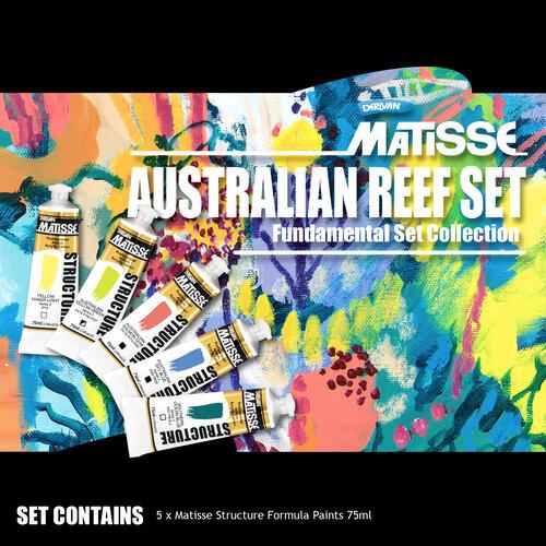 Matisse Structure Australian Reef Set 5 x 75ml - theartshop.com.au