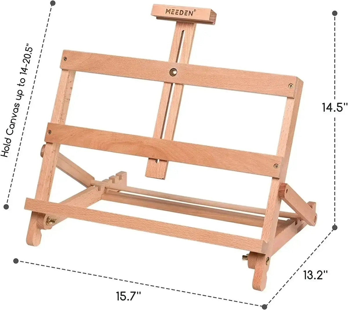 MEEDEN H-Frame Adjustable Studio Tabletop Easel - theartshop.com.au